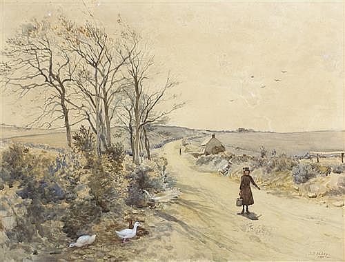 Joseph Poole Addey comparable auction result: joseph poole addey 1852 1922 the country path 1891