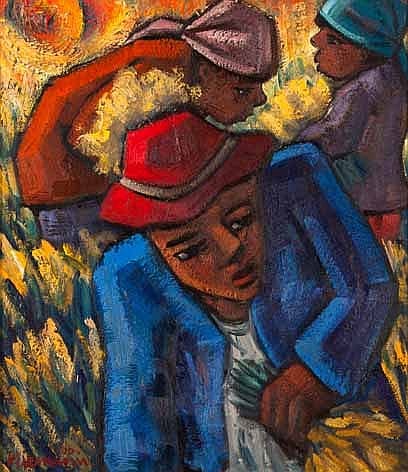 Hendrik Christiaan Niemann comparable auction result: hendrik christiaan niemann south african 1941 three figures working the