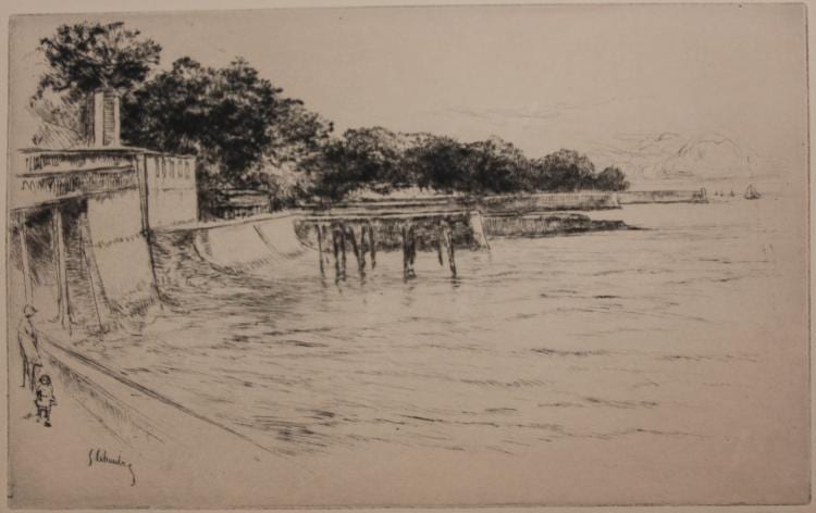 Gustave Leheutre comparable auction result: gustave leheutre drypoint