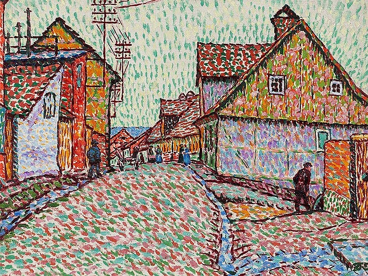 Hans Michaelson comparable auction result: hans michaelson 1872 1954 way home oil on canvas 1911