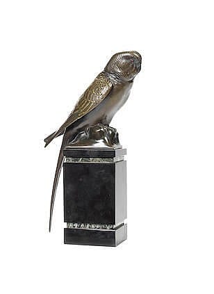 Sigismund Wernekinck comparable auction result: sigismund wernekinck german 1872 1921 a bronze and parcel gilt model of a parrot