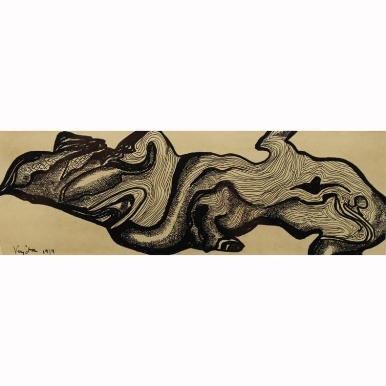Lajos Vajda comparable auction result: lajos vajda 1908 1941 abstract ink paper