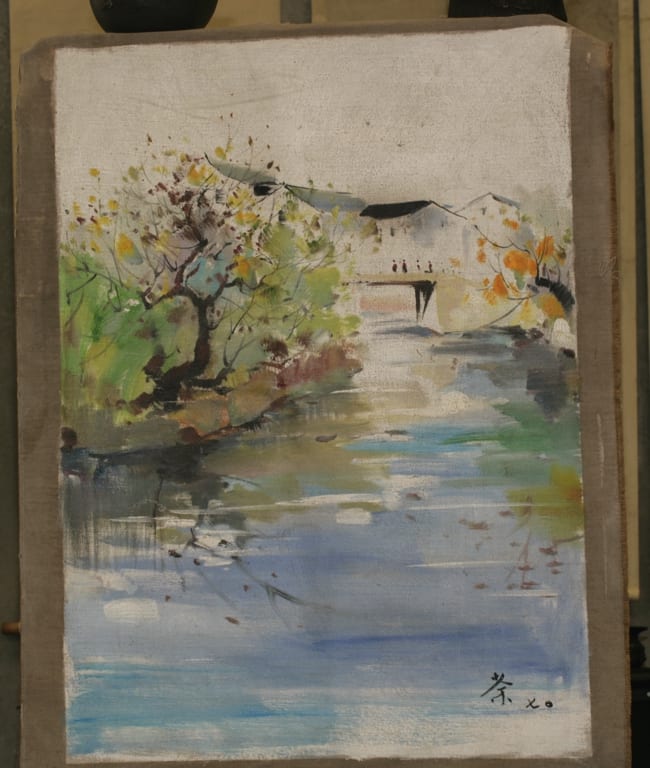 Xijing Wang comparable auction result: chinese oil painting