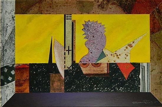 Emanuel Raft comparable auction result: emanuel raft b 1938 untitled 1987 collage