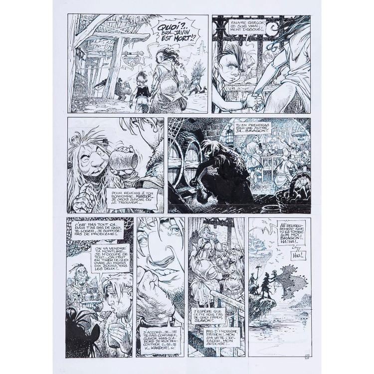 MOHAMED AOUAMRI comparable auction result: mohamed aouamri n en 1957 la qu te de l oiseau du temps le grimoire des dieux tome 6