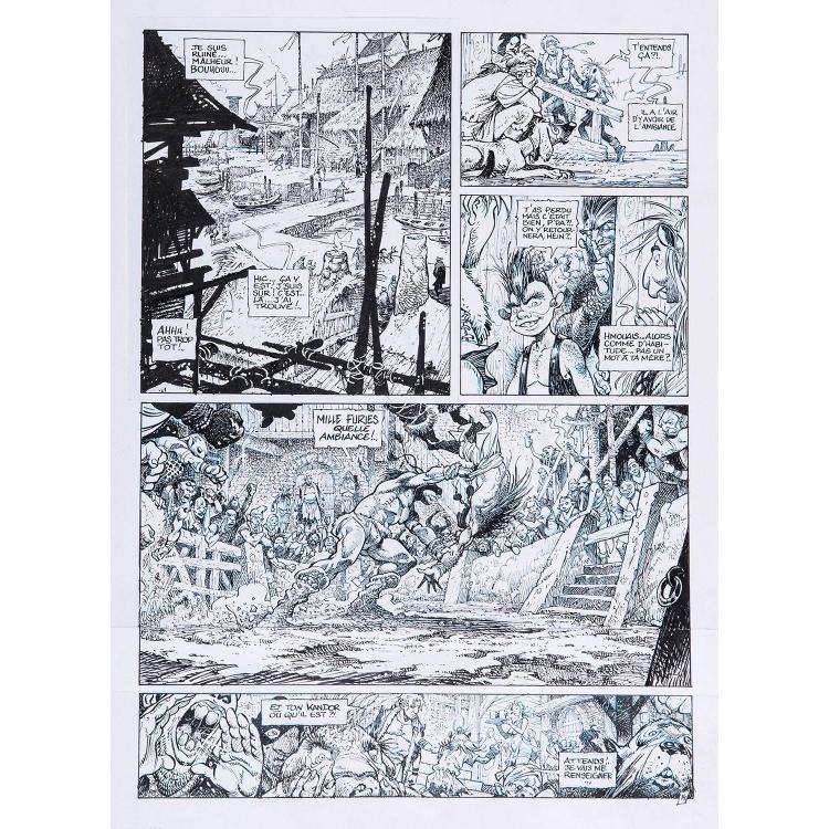 MOHAMED AOUAMRI comparable auction result: mohamed aouamri n en 1957 la qu te de l oiseau du temps le grimoire des dieux tome 6