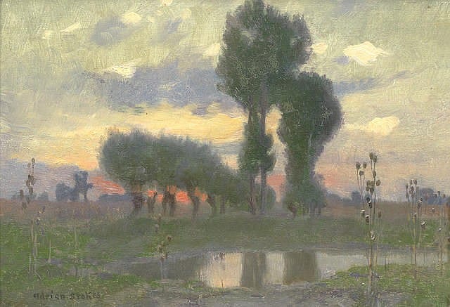Adrian Scott Stokes comparable auction result: adrian scott stokes british 1854 1935 evening on the plain