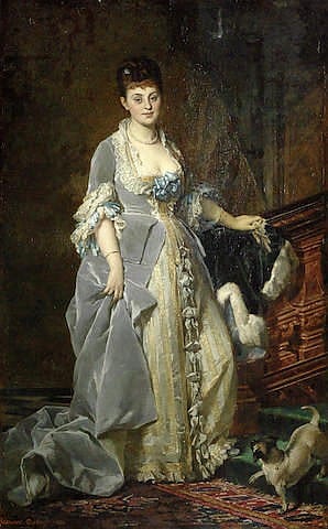 Guillaume Dubufe comparable auction result: edouard marie guillaume dubufe french 1853 1909 portrait of mrs harry vane milbank n e alice sidonie van den bergh