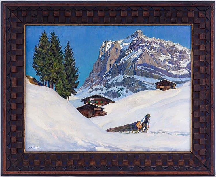 Karl Anneler comparable auction result: karl anneler 1886 1957 au pied