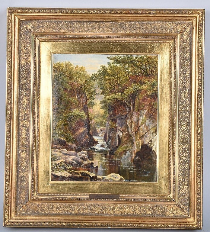 George Wells comparable auction result: george wells oil on canvas