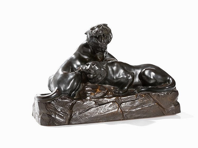Etha Richter comparable auction result: etha richter 1883 1977 a pair of lions ceramic c 1925