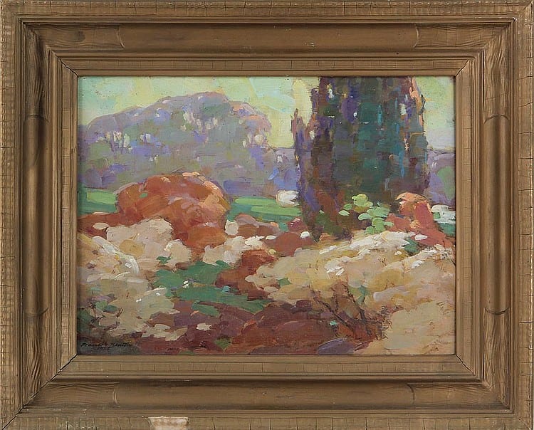 Francis Newton comparable auction result: francis newton american 1873 1944 landscape