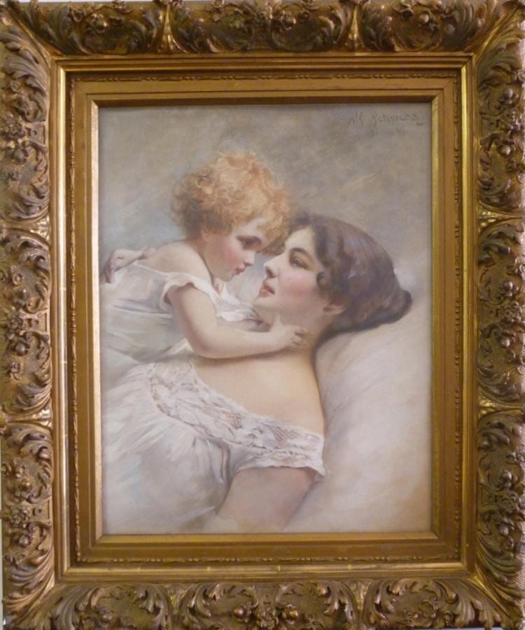 Alfred Schwarz comparable auction result: alfred schwarz 1867 1951 original oil painting