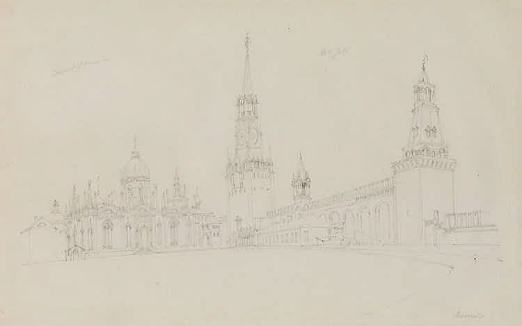 Alfred Gomersal Vickers comparable auction result: alfred gomersal vickers 1810 1837 the convent of the ascension and the holy gate moscow