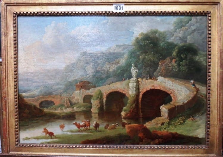 Michael Wutky comparable auction result: michael wutky 1739 1823 a wooded river landscape oil on canvas 37cm x