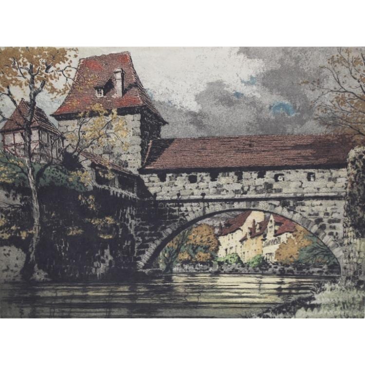 Rudolf Veit comparable auction result: rudolf veit german 1892 1979 aquatint