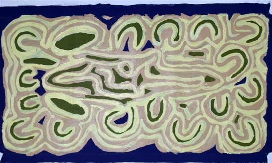 Alice Nampitjinpa comparable auction result: alice nampitjinpa b c 1943 womens ceremony acrylic on belguim linen