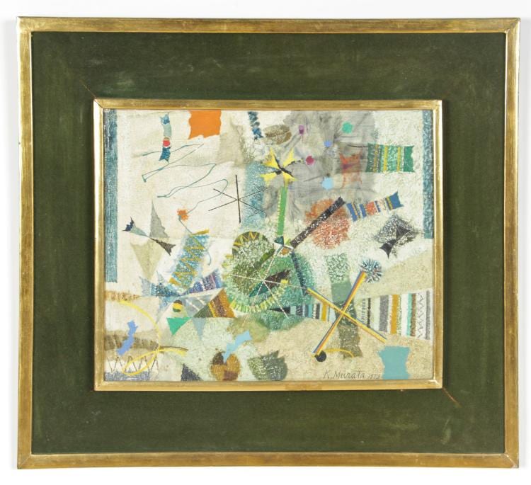 Kishio Murata comparable auction result: kishio murata japanese 20th c painting