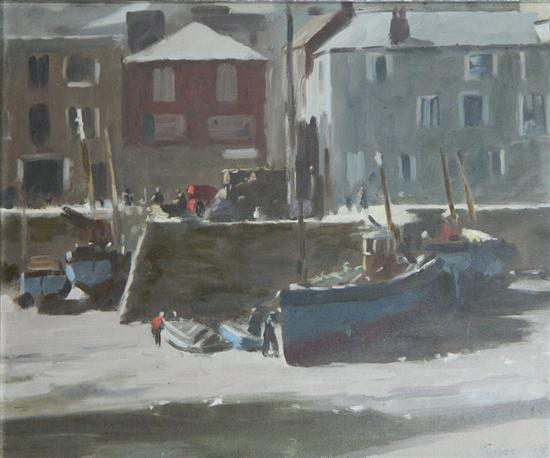 Albert Rydge comparable auction result: albert rydge 1903 1971 low tide mevagissey cornwall 1956 oil on canvas on board