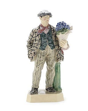 Charles (1887) Vyse comparable auction result: cinneraria boy a charles vyse figure dated