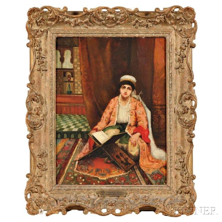 Margaret Murray Cookesley comparable auction result: margaret murray cookesley british c 1850 1927 the harem girl signed m cookesley l l identified on a presentation plaque co