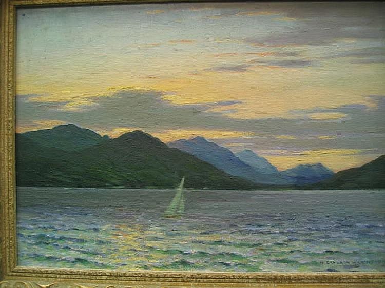 Hugh Cameron Wilson comparable auction result: hugh cameron wilson born 1885 clyde at sunset