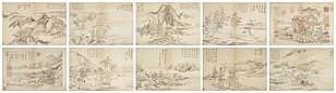 Wang Hui (1632-1717) Album of Landscapes comparable sale