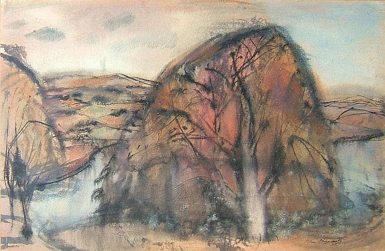 John Maxwell comparable auction result: john maxwell 1905 1962 grey landscape signed