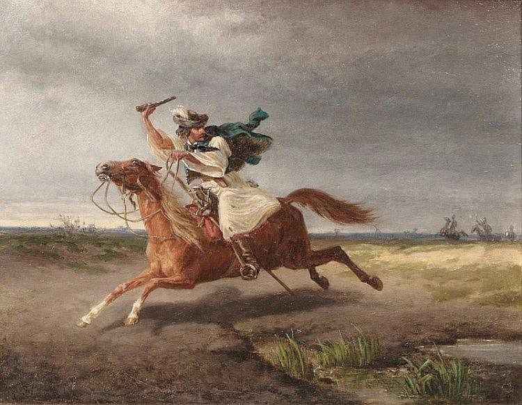 Heinrich (1838) Lang comparable auction result: highwayman escaping