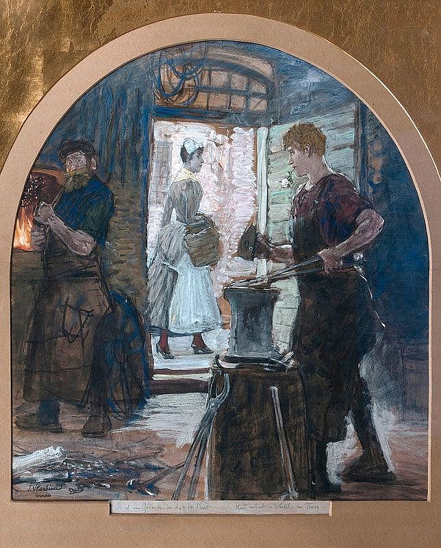 A Blacksmith in Love sold by Auktionshaus Stahl, lot 95 — auction record photograph
