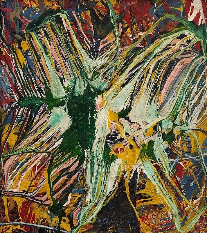 Shozo Shimamoto, Untitled comparable sale