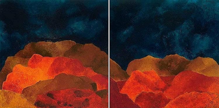Akbar Padamsee Mirror Image comparable sale