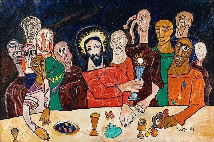 Francis Newton Souza Last Supper comparable sale