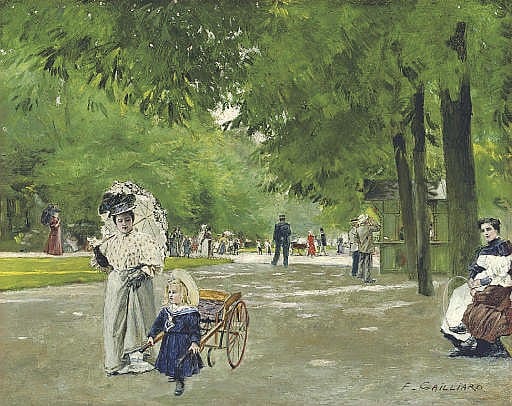 Frans Gailliard comparable auction result: la promenade