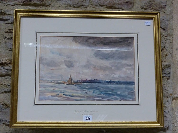 Robert Graham Dryden Alexander comparable auction result: robert graham dryden alexander 1875 1945 squally afternoon au