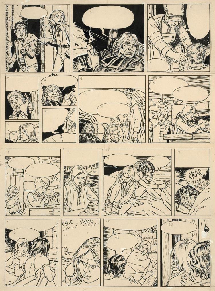 Paul Cuvelier comparable auction result: paul cuvelier 1923 1978 les extraordinaires aventures de corentin