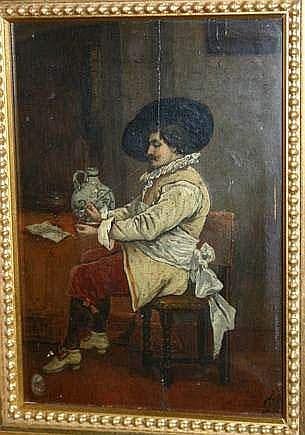 François (1850) Dumont comparable auction result: fran ois dumont n vers 1850 mousquetaire fumant