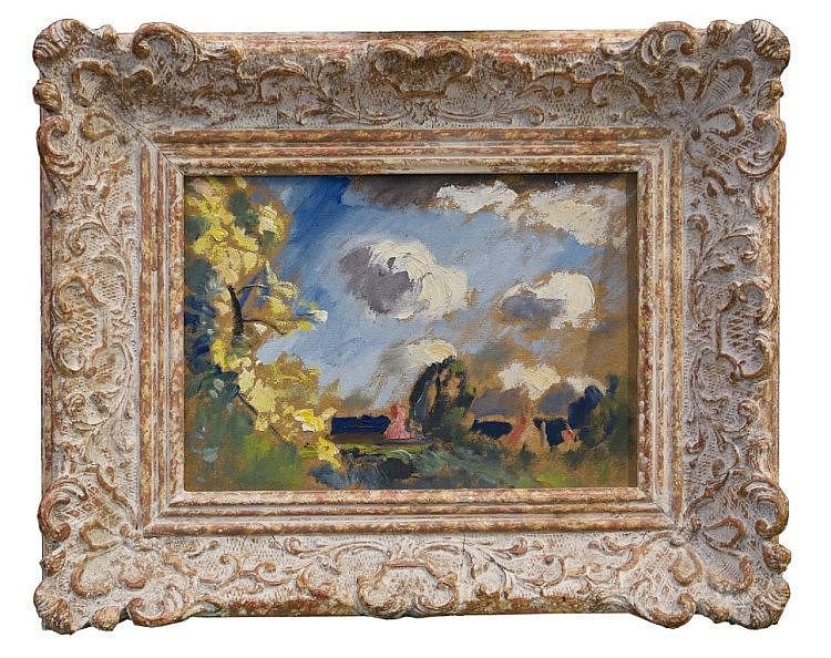 Robert Graham Dryden Alexander comparable auction result: robert graham dryden alexander 1875 1945 oil on board brentwood ess