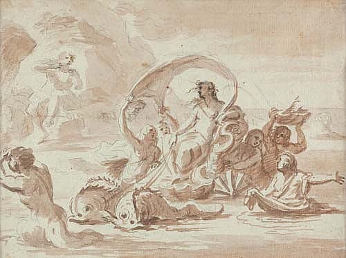 Francisco Vieira Lusitano comparable auction result: francisco vieira genannt o portuense galatea und polyphem