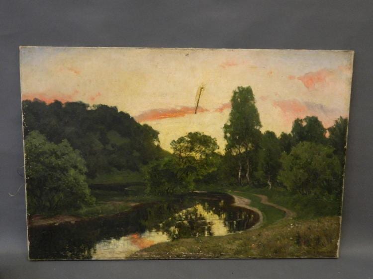 Olof Arborelius comparable auction result: olof arborelius signed oil on canvas river lands