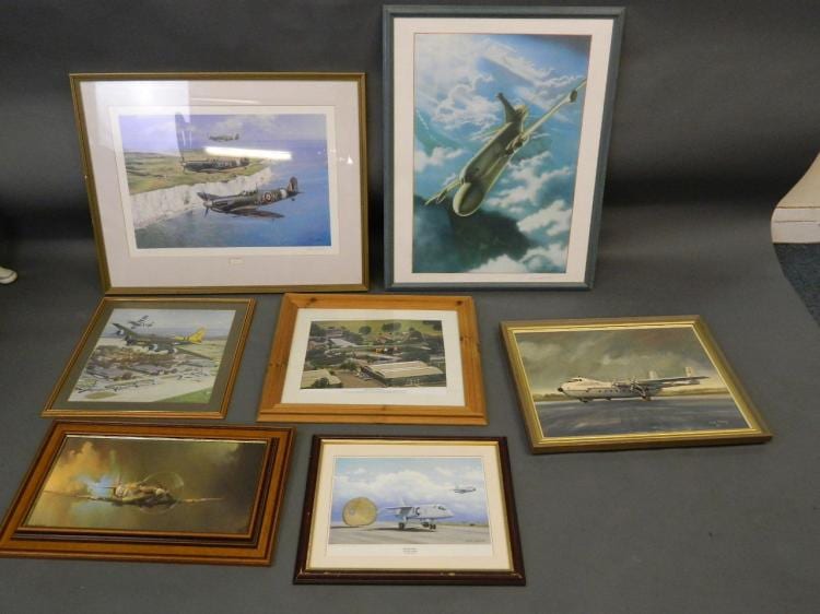 Barrie A. F. Clark comparable auction result: a collection of seven aviation and aircraft prints