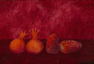 Olga Costa comparable auction result: olga costa 1913 1994 granadas y pitahayas 10 1 8 x 14 in 25 5 x 35 5 cm
