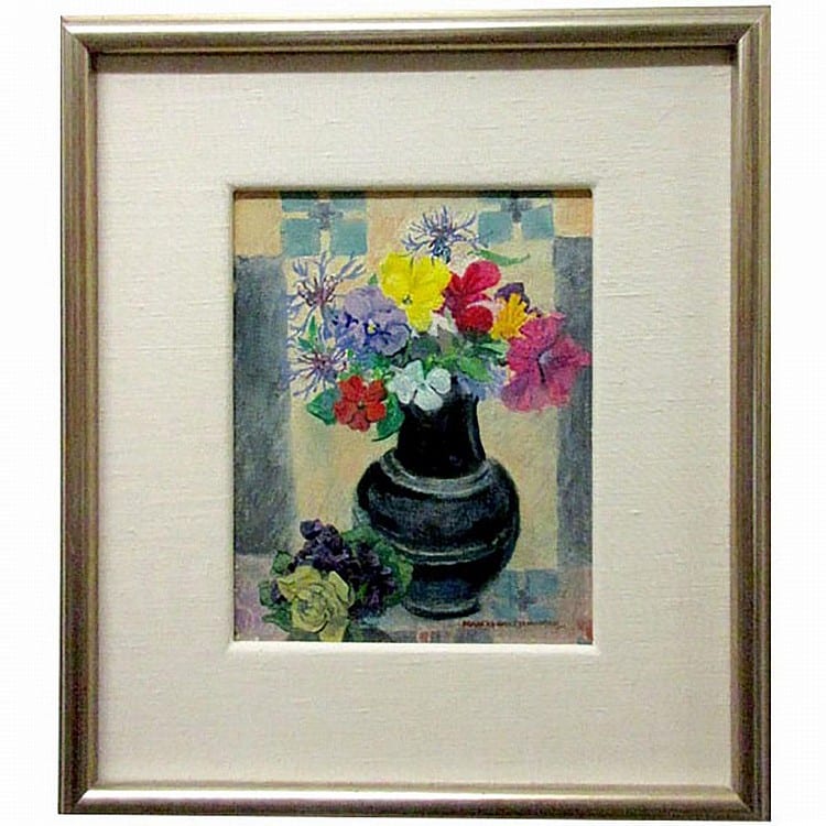 Frances-Anne Arbuckle comparable auction result: frances anne johnston canadian 1910 1987 midsummer bouquet 1967 oil on canvas board signed lower right signed and titled verso also titled to gallery labels