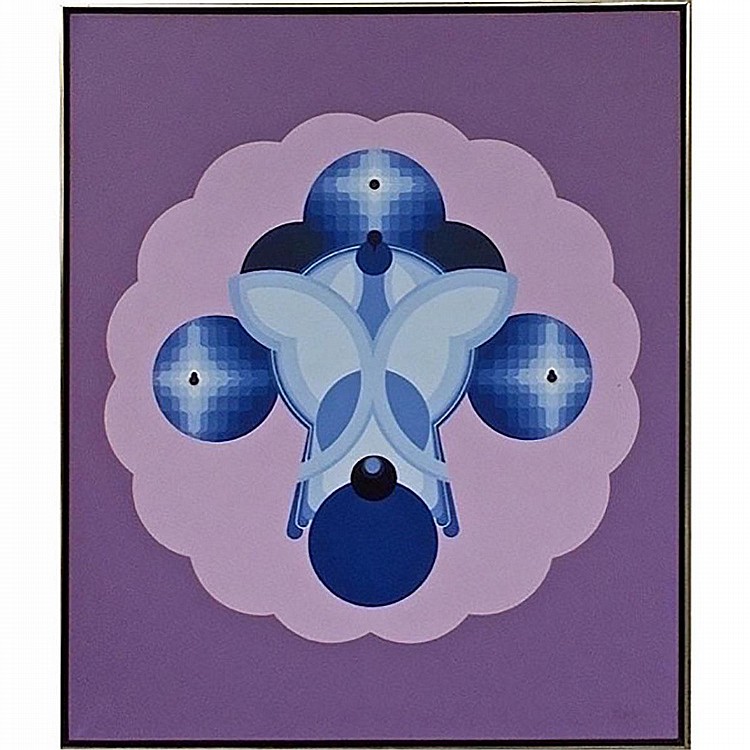 Gerald Gladstone comparable auction result: gerald gladstone canadian 1929 2005 untitled los angeles complex 1982 acrylic on canvas signed lower right 54 x 45 137 2 x 114 3 cm