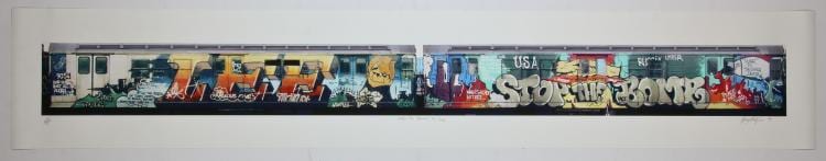 Henry Chalfant comparable auction result: henry chalfant american 20th c stop the bomb by lee 1979