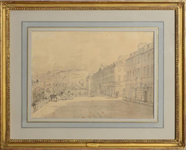 John Claude Nattes comparable auction result: john claude nattes 1765 1822 north parade bath