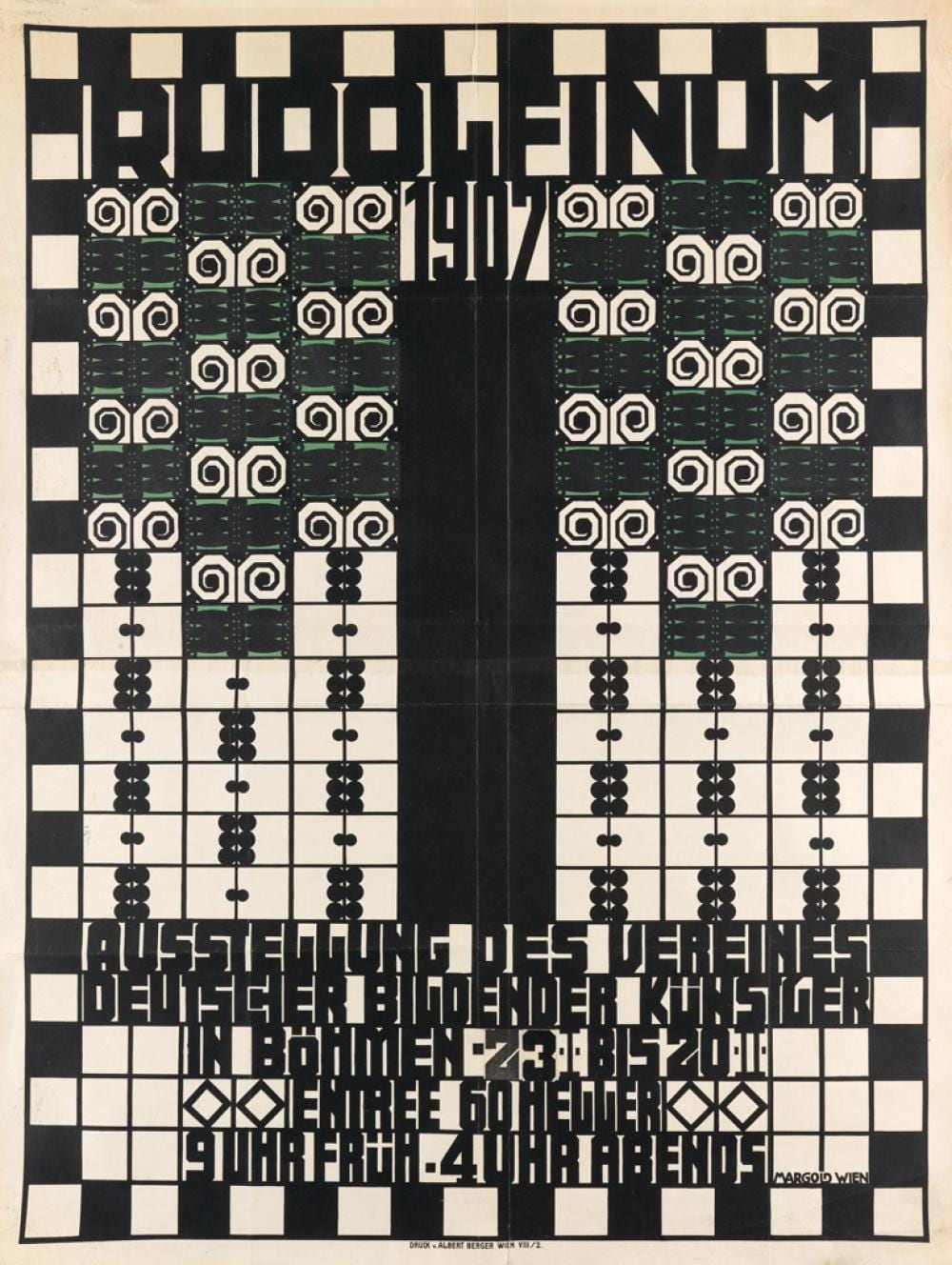 Emanuel Josef Margold comparable auction result: emanuel josef margold 1888 1962 rudolfinum ausstellung des vereines deutscher bildender k nstler in b hmen 1907 41x31 inches 10