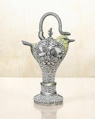 Jason Walker comparable auction result: jason walker american born 1973 untitled bird form teapot on stand circa 2003