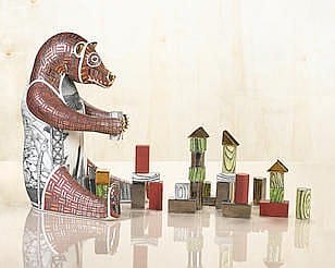 Jason Walker comparable auction result: jason walker born 1973 stacking a skyline from the human made