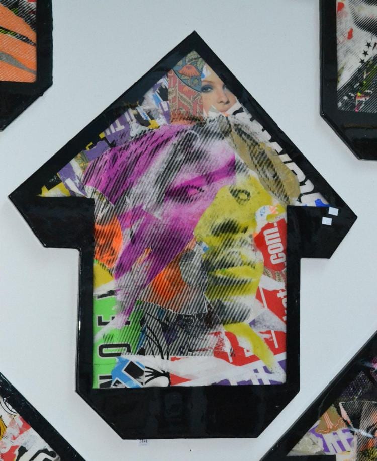 ABOVE comparable auction result: above american born 1981 above tupac 25 2011 mixed media and resin on board